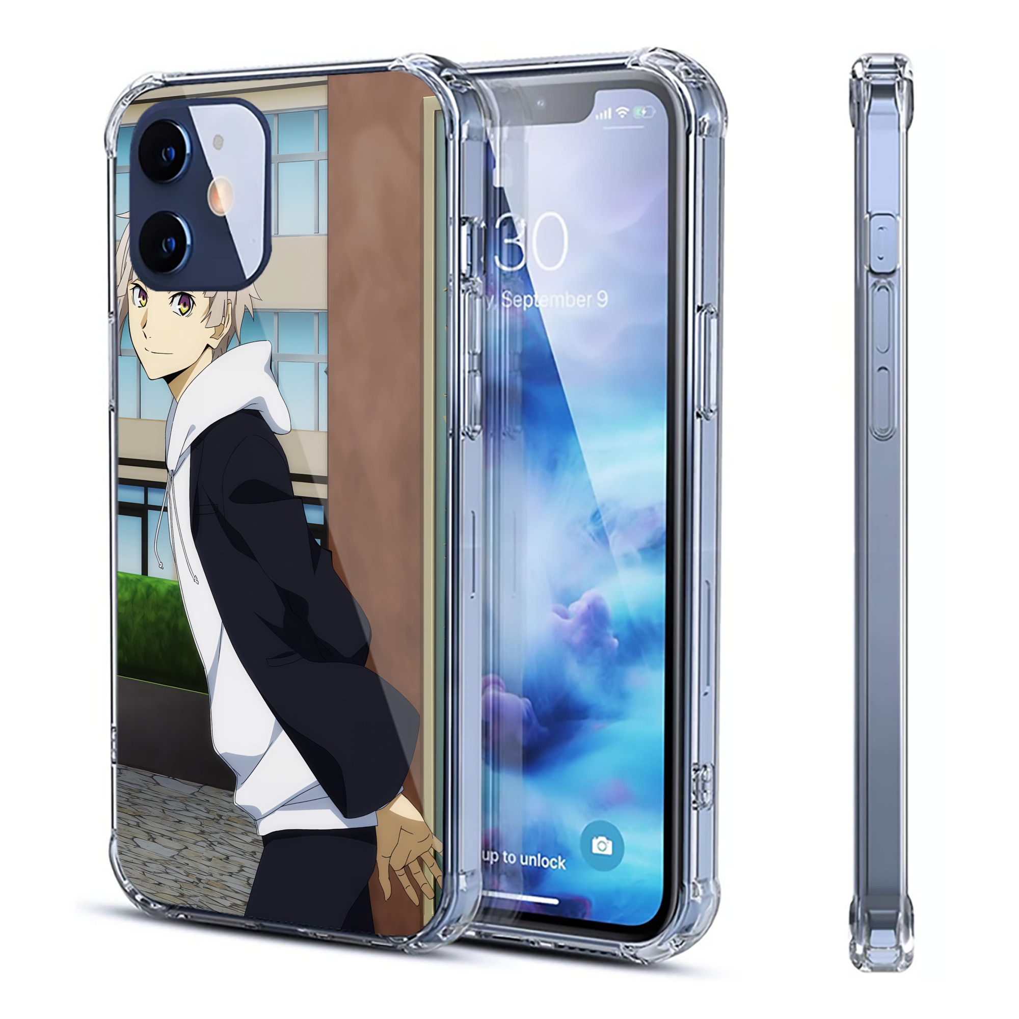 （画像用） 文豪ストレイドッグス Bungo Stray Dogs 【iPhone 12シリーズ対応】透明スマホケース（クリアソフトケース）